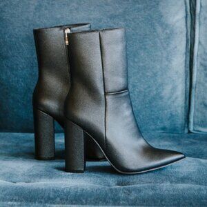 Lulu's Pointed Toe Mid Calf Boot